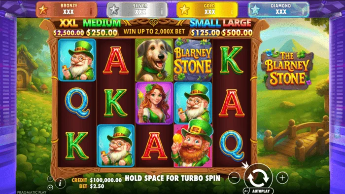 The Blarney Stone - アクティブなセッション中のゲーム画面